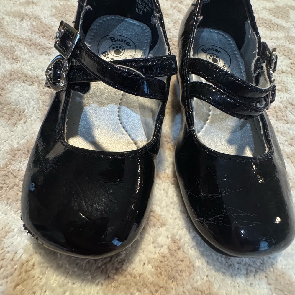 Buster Brown Shiny Black Mary Jane Shoes